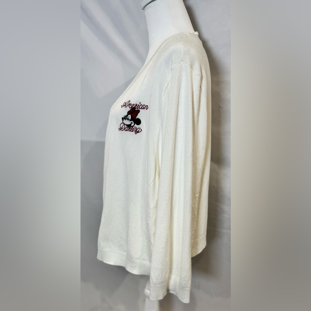 NWT-Torrid/Disney Minnie Mouse Americana 3/4 sleeve shrug sweater size 4X 5X - Picture 9 of 10